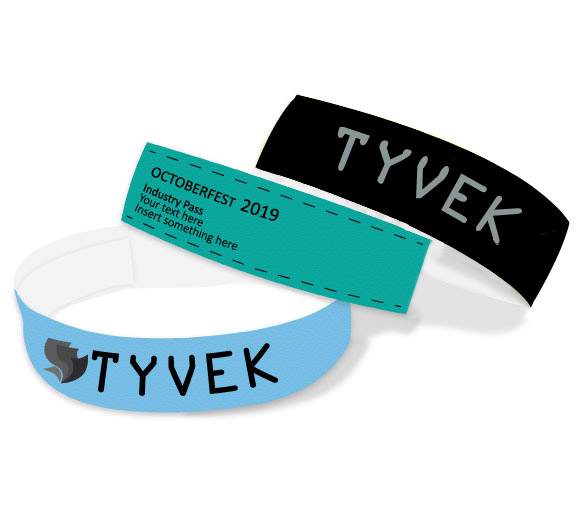 Pulsera Tyvek Impresion Plata