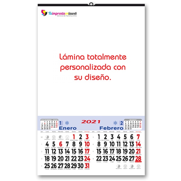 Calendarios de Pared Bimensual 23,5 cm