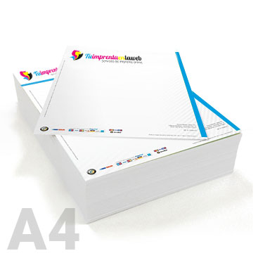 Papel Carta 90 o 100 gr. A4 (210X297 mm.) OFFSET